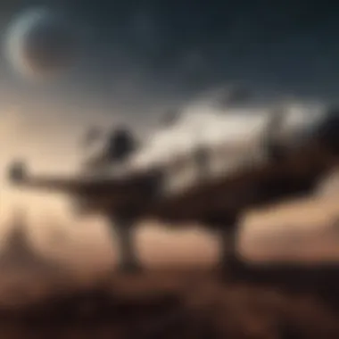 Iconic Starships of the Star Wars Universe A stunning visual of the Star Wars galaxy showcasing iconic starships.