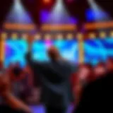 Memorable Performance by a Contestant Contestant performing passionately on stage