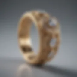 A close-up of an ornate ring symbolizing commitment in a romantic context.