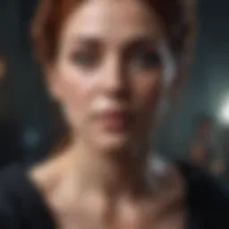 A captivating scene from The Witches showcasing the main antagonist's transformation.