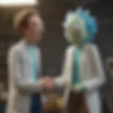 A visual representation of the complex relationship between Rick and Morty.