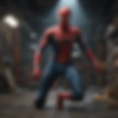 Behind-the-Scenes of Spider-Man Production Behind-the-scenes shot of the film set showcasing production elements