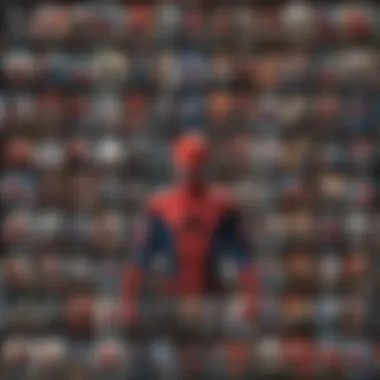 Collage of Spider-Man Movie Posters A collage of Spider-Man movie posters from the franchise