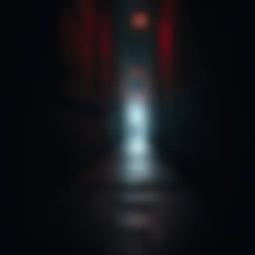 Dark alley reflecting the tension of the series