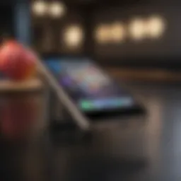 Elegantly designed smartphone in a modern setting