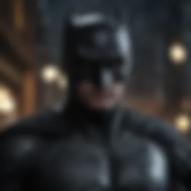 The Dark Knight Rises Dynamic portrayal of Batman in midnight vigil