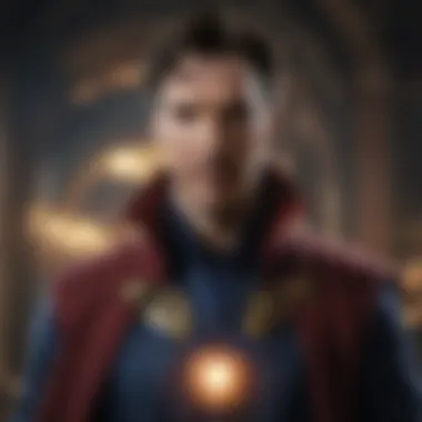 Benedict Cumberbatch as Doctor Strange Cumberbatch portraying Doctor Strange in a captivating pose