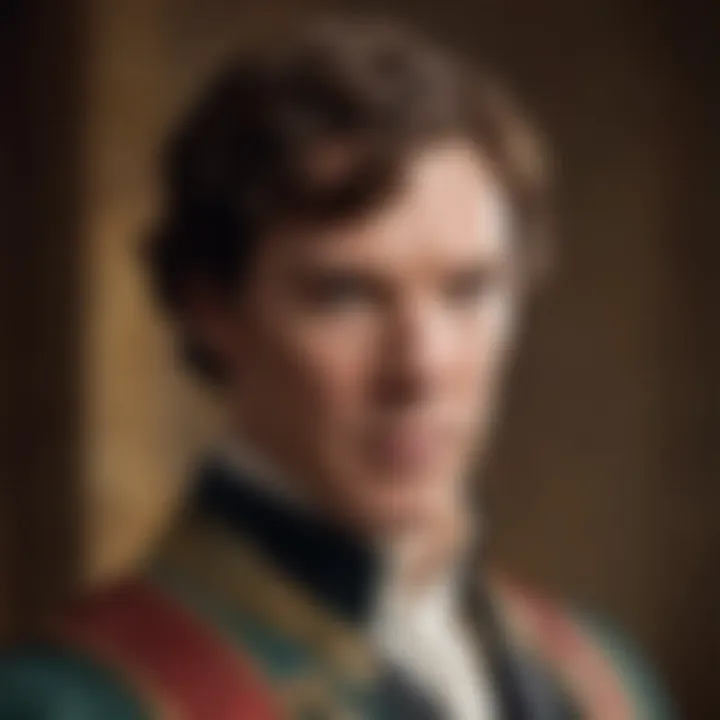 Cumberbatch in a historical drama, demonstrating his versatile acting skills