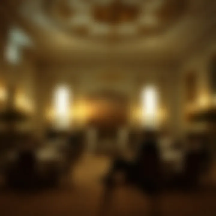 Elegance of Regency Society A lavish ballroom scene showcasing the elegance and grandeur of Regency-era society.
