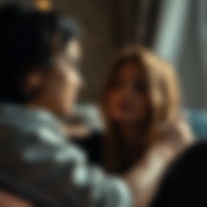 Exploring Love and Relationships A romantic moment between characters symbolizing the show's exploration of love and relationships.