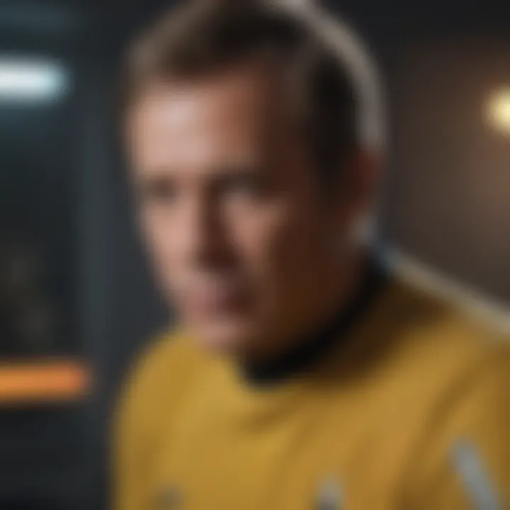 Portrait of Captain Kirk in deep contemplation