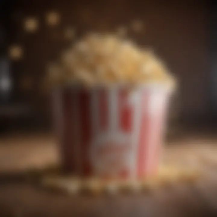 Captivating popcorn bucket symbolizing a cinematic journey