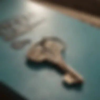 Close-up of a key prop symbolizing a pivotal plot twist