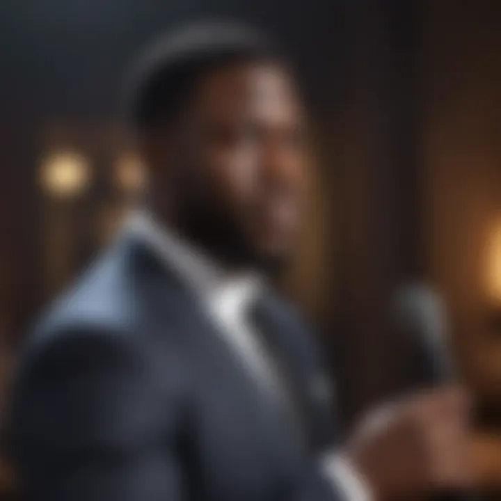 Kevin Hart during a Comedy Central Roast