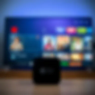 Navigating the Apple TV User Interface User interface showcasing Apple TV content