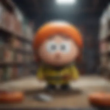 Innovative visualization of diving into the content library of South Park on Hulu