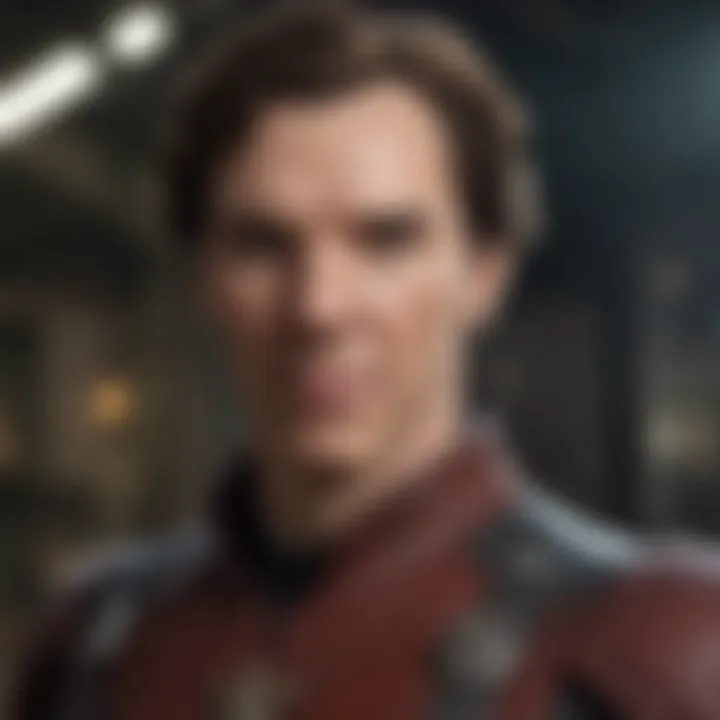 Cumberbatch in character costume