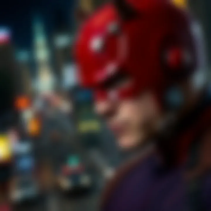 A collage reflecting the cultural impact of Daredevil