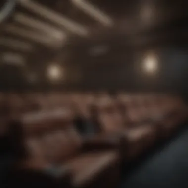 Cinematic Experience Dark and eerie movie theater showing IT 2017