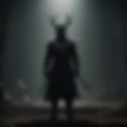 Mysterious silhouette of the Demon Slayer characters