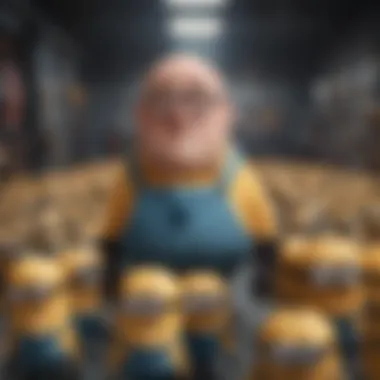 A collage of scenes from the Despicable Me films