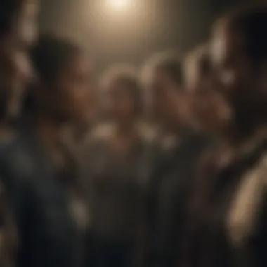 Strategic Survivor Group Diverse group of survivors strategizing in shadows
