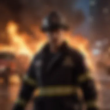 Dramatic scene from Chicago Fire