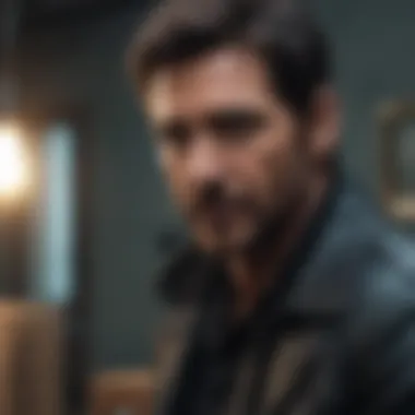 Dylan McDermott in a scene that exudes mystery and intrigue