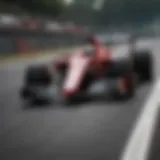 Elegant Formula 1 Racecar on Track