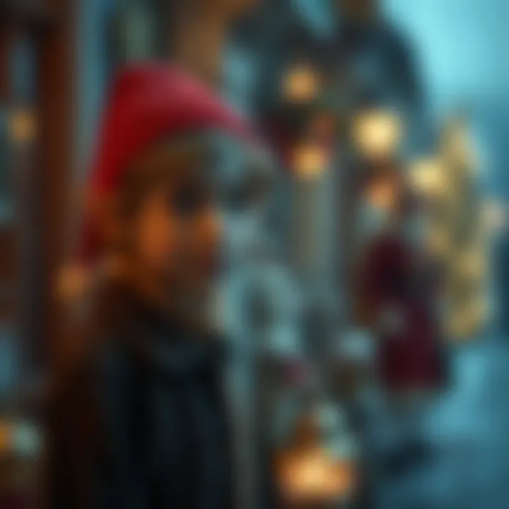 Exploring Themes of 'Elf' An artistic representation of key themes from the film 'Elf'