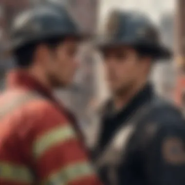 Emotional Clash of Characters Emotional confrontation between characters in Chicago Fire Season 10 Episode 1