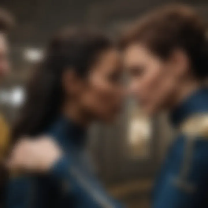 Emotional reunion scene between key characters in 'Star Trek Discovery'