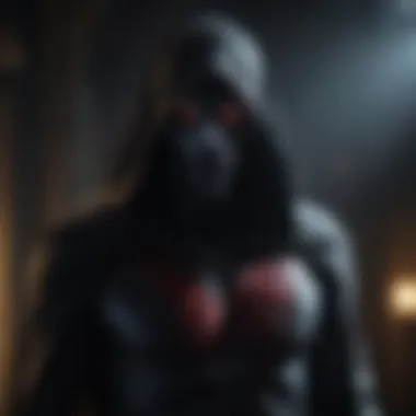 Enigmatic Morbius standing in the shadows