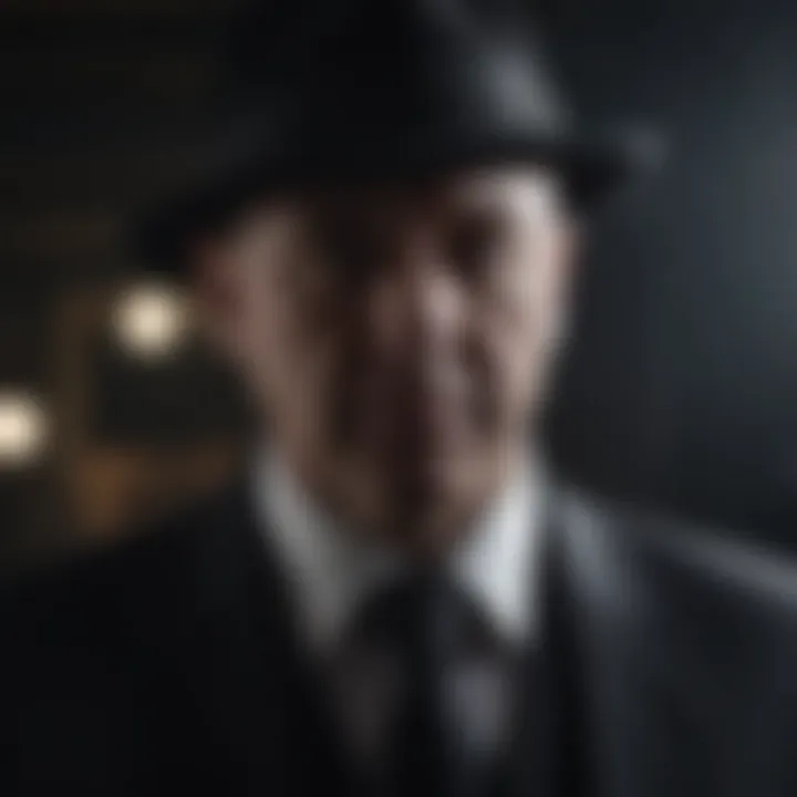 Enigmatic Raymond Reddington in Shadows