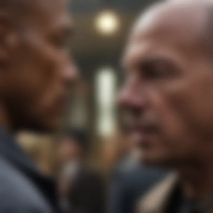 Intense confrontation scene from 'The Equalizer'