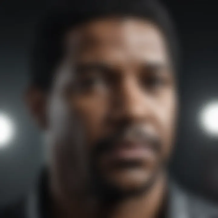 Denzel Washington in a suspenseful moment