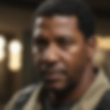 Denzel Washington showcasing his tactical skills