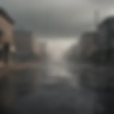 Ethereal Fog Enveloping Desolate Town Ethereal Fog Enveloping Desolate Town
