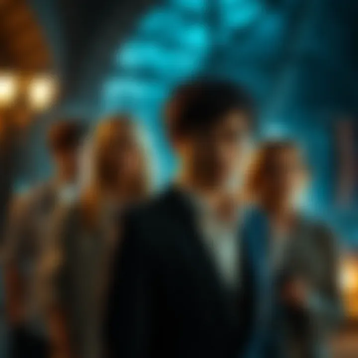 An imaginative depiction of the main characters in BBC's Ghosts