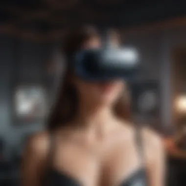 Conceptual image reflecting societal implications of VR porn