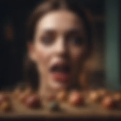 Surreal horror movie poster with a vintage twist