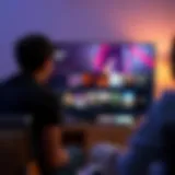 Apple TV Interface showcasing available content