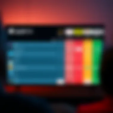 A comparison chart of streaming services