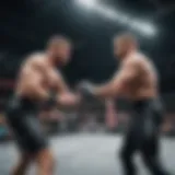 A captivating AEW wrestling event showcasing the intensity of the match.