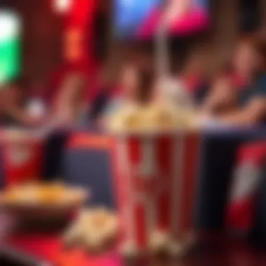 A close-up of popcorn and a drink, evoking the perfect movie-watching experience.