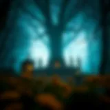 The Enchanted Realm of Discovery A mystical landscape representing the world of witches