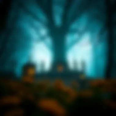 The Enchanted Realm of Discovery A mystical landscape representing the world of witches