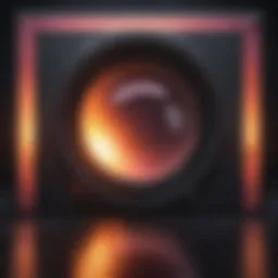 Abstract movie poster design with minimalistic theme