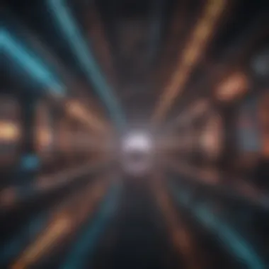 Futuristic Gaming World Vibrant digital artwork depicting a futuristic gaming world