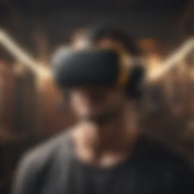 Virtual Reality Experience Captivating digital art showcasing an immersive virtual reality experience